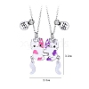 Alloy with Enamel Pendant Necklaces PW-WGAC858-01-5