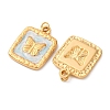 304 Stainless Steel Enamel Pendants STAS-U061-37G-A05-2