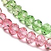 Transparent Painted Glass Beads Strands LS-DGLA-A034-T6mm-A18-4