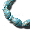 Synthetic Turquoise Dyed Beads Strands X-G-E594-18-3