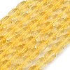 Transparent Glass Beads Strands GL-A001-01A-07-1
