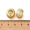 Brass Micro Pave Cubic Zirconia Beads KK-Z086-18G-2