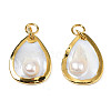 Natural White Shell Pendants SHEL-S278-075-3