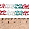 Electroplate Transparent Glass Beads Strands GL-CBADAFE-01H-5
