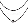 304 Stainless Steel Cable Chain Necklaces STAS-L164C-01B-3