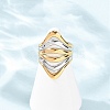 304 Stainless Steel Open Cuff Rings for Women RJEW-K321-01B-2
