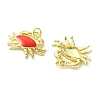 Brass Enamel Pendants KK-C143-54B-G-4