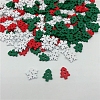 Christmas Snowflake & Tree Wooden Buttons XMAS-PW0001-224-2