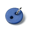 Resin Flat Round 2-Hole Buttons Pendants PALLOY-JF03384-3