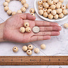 100Pcs 10 Style Unfinished Natural Wood European Beads WOOD-TA0001-55-7