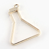 Rack Plating Alloy Bottle Open Back Bezel Pendants PALLOY-S047-32E-FF-2