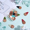 14Pcs 7 Styles Opaque Resin & Transparent Foil Resin Pendants RESI-SZ0001-81-4