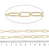 Rack Plating Oval Brass Curb Chains CHC-A010-01G-04-2