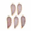 Natural Rose Quartz Pendants G-N326-127-A06-1