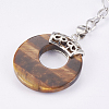 Natural Tiger Eye Keychain KEYC-P041-D21-4