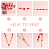   DIY Catholic Rosary Necklace Making Kit DIY-PH0008-91-5