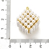 Rack Plating Brass with Plastic Pearl Pendants KK-L210-012G-02-3