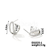 Elegant Geometric Stud Earrings with Diamonds SL1423-2-1