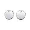 Tarnish Resistant 304 Stainless Steel Charms X-STAS-F039-91-12mm-P-1