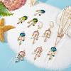 24Pcs 3 Colors Alloy Enamel Pendants FIND-SZ0005-87-5