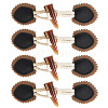 5 Pairs Resin Buttons BUTT-TA0001-48A-1