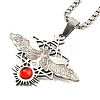 201 Stainless Steel Pendant Necklaces LS-NJEW-H030-06P-1