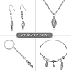 100Pcs 10 Styles Tibetan Style Alloy Pendants TIBEP-CJ0002-99-6