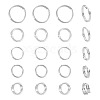 20Pcs 5 Styles 925 Sterling Silver Split Rings STER-TA0001-49-2