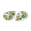 Transparent Epoxy Resin Pendants RESI-T059-20C-2
