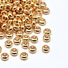 Brass Flat Round Spacer Beads X-KK-M085-19G-NR-1