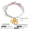 304 Stainless Steel Pendant Printed Scarf Necklaces FS-WGD2FA8-17-1