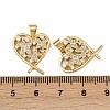 Brass Micro Pave Cubic Zirconia Pendants ZIRC-I367-12G-10-3
