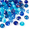 60Pcs 12 Colors Blue Color Theme Glass European Beads GPDL-TA0001-10-3