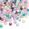 200Pcs 10 Colors Crackle Glass Beads Strands GLAA-TA0003-31A-3