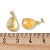 Natural Yellow Quartz Charms G-L553-47G-02-3