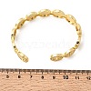 Religion Brass Open Cuff Bangles BJEW-K296-02A-G-5