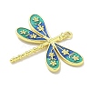 Rack Plating Brass Enamel Pendants KK-L224-042G-03-2