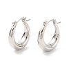 Brass Thick Hoop Earrings for Women EJEW-I270-02P-1