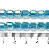 Electroplate Glass Beads Strands EGLA-D030-19L-4