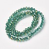 Electroplate Transparent Glass Beads Strands EGLA-A034-T1mm-T05-2