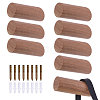 8Sets Column Wood Wall Hooks AJEW-GL0003-35A-1