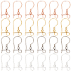48Pcs 4 Colors 316L Surgical Stainless Steel Hoop Earring Findings STAS-SC0008-51-1