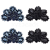 AHADEMAKER 4Pcs 2 Colors Glass Rhinestone Sew on Ornament Accessories FIND-GA0002-16-1