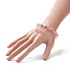 Cherry Quartz Glass Charm Bracelets for Women BJEW-JB09926-01-3