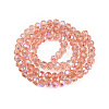 Electroplate Glass Beads Strands EGLA-A044-T6mm-L21-3