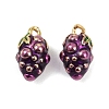 Brass Enamel Charms KK-L231-21G-06-1