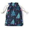 Christmas Theme Cloth Printed Storage Bags ABAG-F010-02A-05-2