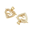 Brass Micro Pave Cubic Zirconia Pendants ZIRC-I367-12G-01-2