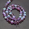 Synthetic Moonstone Beads Strands G-F143-6mm-02-2