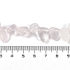 Natural Rose Quartz Nuggets Beads Strands G-B125-A09-01-4